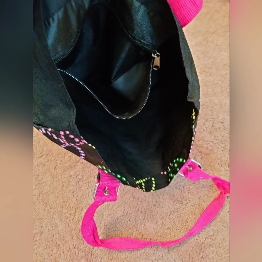Peace Sign Multicolor Tote - Picture 6 of 7